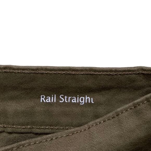 Gloria Vanderbilt Khaki Pants Women 14 Mid Rise Rail Straight Leg Stretch Casual - Picture 10 of 14